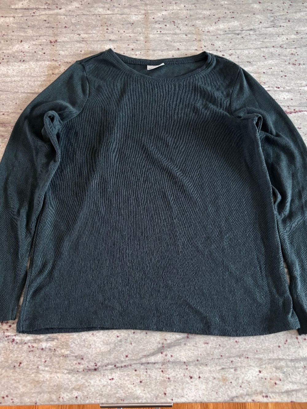 Noisy May Long Sleeve Sweater - Dark Green Mesh Size M